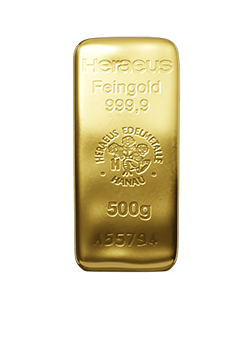 500 Gramm Goldbarren
